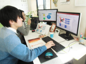 PowerPointの授業中