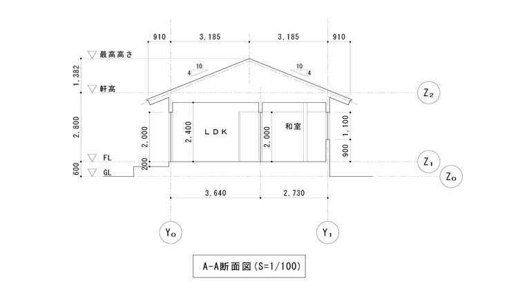JW断面図
