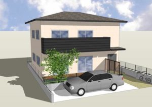 sketchupで住宅をモデリング