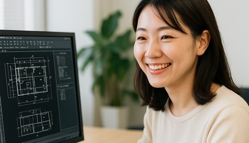 土木設計に未経験で入社した女性のためのAutoCAD土木 短期・実務特化講座